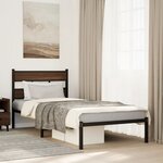 vidaXL Cadre de lit sans matelas avec tête de lit 80x200 cm