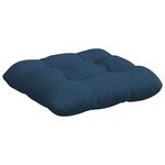 vidaXL Coussins de siège 4 Pièces Bleu 40 x 40 x 12 cm tissu