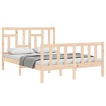vidaXL Cadre de lit sans matelas bois de pin massif