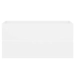 vidaXL Armoire d'évier avec lavabo intégré blanc bois d'ingénierie