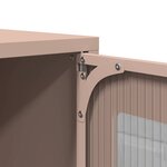 vidaXL Table de chevet rose 36x39x60 5 cm acier laminé à froid