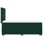 vidaXL Sommier à lattes de lit avec matelas Vert foncé 100x200 cm