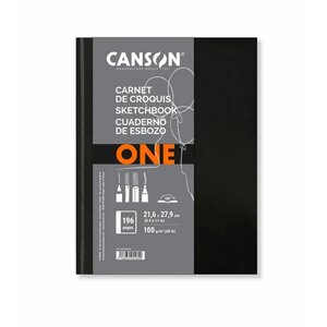Bloc Croquis ARTBOOK ONE Format A4 196 Pages 100g Noir CANSON