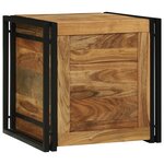 vidaXL Boîte de Rangement 50 x 50 x 50 cm Bois d'acacia massif