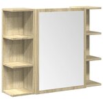 vidaXL Ensemble de meubles de salle de bain 3 Pièces chêne sonoma