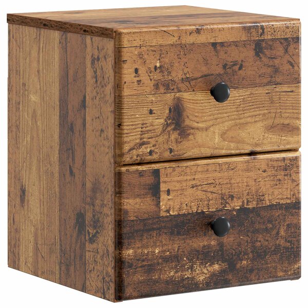 vidaXL Cabinet de chevet mural Bois ancien 34 5 x 33 x 40 cm
