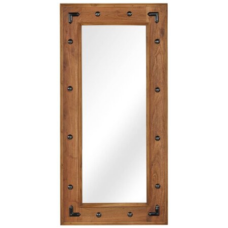 vidaXL Miroir Bois d'acacia massif 50 x 110 cm