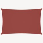 vidaXL Voile de parasol tissu oxford rectangulaire 2 5x5 m terre cuite