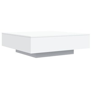vidaXL Table basse blanc 100x100x31 cm bois d'ingénierie
