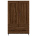 vidaXL Buffet haut chêne marron 69 5x31x115 cm bois d'ingénierie
