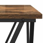 vidaXL Table basse 3 Pièces Chêne fumé Bois d'ingénierie et acier
