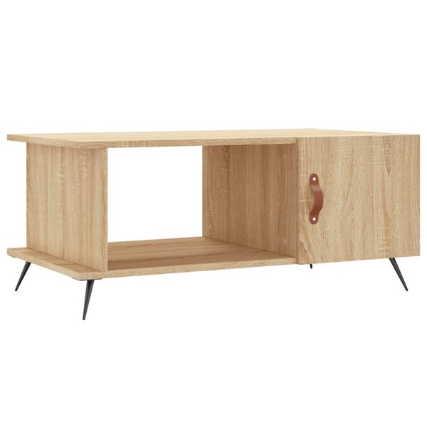 vidaXL Table basse chêne sonoma 90x50x40 cm bois d'ingénierie