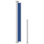 vidaXL Auvent latéral rétractable de patio 220x500 cm Bleu