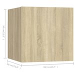 vidaXL Ensemble de meuble TV 8 Pièces Chêne sonoma Bois d'ingénierie
