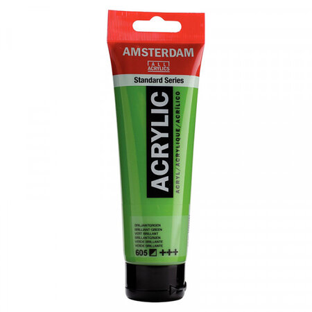 Peinture acrylique en tube - vert brillant - 120ml - amsterdam