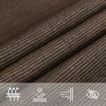 vidaXL Voile d'ombrage 160 g/m² Marron 2 5x2 5 m PEHD