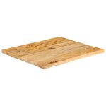 vidaXL Dessus de table à bord vivant 40x40x2 5 cm bois massif manguier