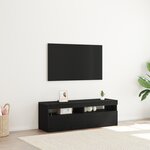 vidaXL Meuble TV Noir 120 x 35 x 40 cm Bois d'ingénierie