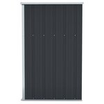 vidaXL Remise de jardin murale Anthracite 118x100x178 cm Acier