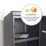 Boite à colis Twin L Gris anthracite 0206 MS