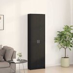 vidaXL Armoire Chêne noir 55 x 25 x 189 cm Bois d'ingénierie