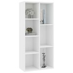 vidaXL Bibliothèque Blanc 50x25x106 cm Bois d'ingénierie