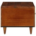 vidaXL Table basse Marron 80 x 50 x 40 cm Bois de mangue massif