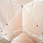 Tonnelle barnum tente de réception pliante pop up 6 x 3 x 2 55 m + sac de transport chocolat
