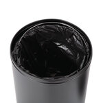 Poubelle dôme ouverte en acier noire - 40 litres - bolero -  - acier40 x720mm