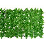 vidaXL Écran de balcon avec feuilles vert 600x75 cm