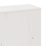 vidaXL Cadre de lit sans matelas blanc 180x200 cm bois massif de pin
