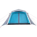 vidaXL Tente familiale avec porche 9 personnes bleu dégagement rapide