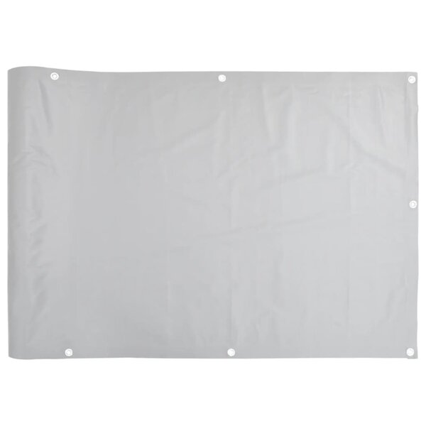 vidaXL Écran d'intimité de balcon gris 400x120 cm PVC