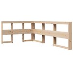 vidaXL Lit bibliothèque sans matelas 120x190 cm bois de pin massif