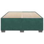 vidaXL Cadre de lit sans matelas vert foncé 140x200 cm velours