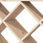 vidaXL Étagère à vin 2 Pièces Naturel 62 x 25 x 62 cm Pin massif