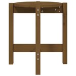 vidaXL Table basse Marron miel Ø 42 5x45 cm Bois massif de pin