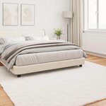 vidaXL Tapis en Fourrure Synthétique de Lapin Olite Crème 200 x 200 cm