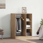 vidaXL Armoire chêne artisanal 77 x 48 x 102 cm Bois d'ingénierie