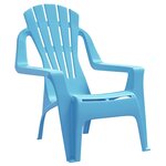 vidaXL Chaises de jardin pour enfants lot de 2 bleu 37x34x44 cm PP