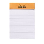 Bloc-Notes Agrafé N°10 Orange - A8 5,2x7,5- Ligné - 80 Feuilles Détachables