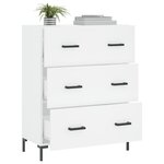 vidaXL Buffet blanc 69 5x34x90 cm bois d'ingénierie