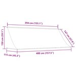 vidaXL Auvent rétractable 400x150 cm Jaune et blanc