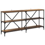 vidaXL Table console Bois Ancien 160 x 30 x 75 cm Bois d'ingénierie