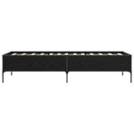 vidaXL Cadre de lit Chêne noir 80 x 200 cm Bois d'ingénierie