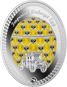 Monnaie CORONATION EGG Fabergé Eggs Argent 2$ Niue 2026 (PRÉCOMMANDE)