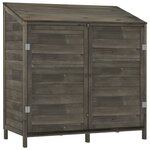 vidaXL Remise de jardin Anthracite 102x52x112 cm Bois de sapin solide