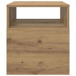 vidaXL Table d'appoint 2 Pièces Chêne artisanal 40 5 x 40 x 45 cm