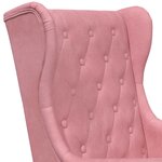 vidaXL Fauteuil Rose Velours