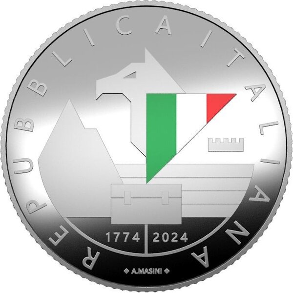 Pièce de monnaie 5 euro Italie 2024 argent BE - Garde des Finances
